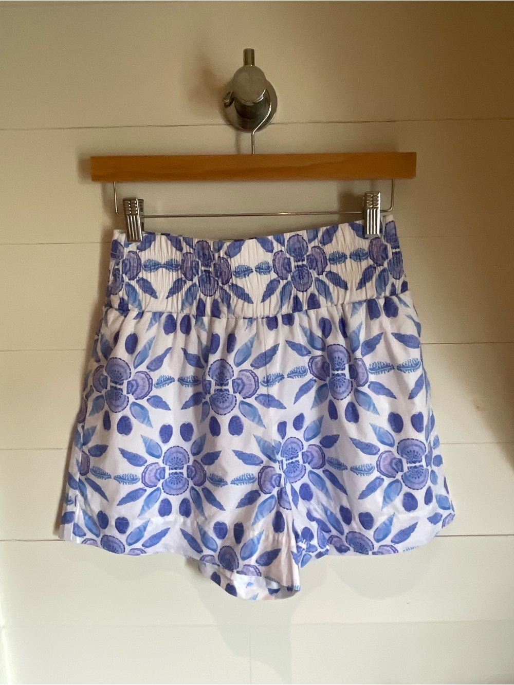 Hill House Lavender Floral High-Waist Shorts